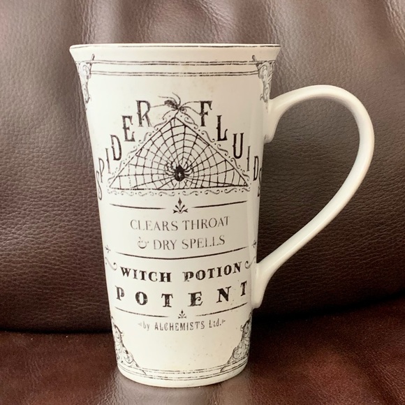 Spiders Fluids 222 Fifth Hallow Apothecary Large Halloween Latte Mug - Picture 1 of 11